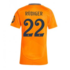 Real Madrid Antonio Rudiger #22 Bortatröja Dam 2024-25 Kortärmad